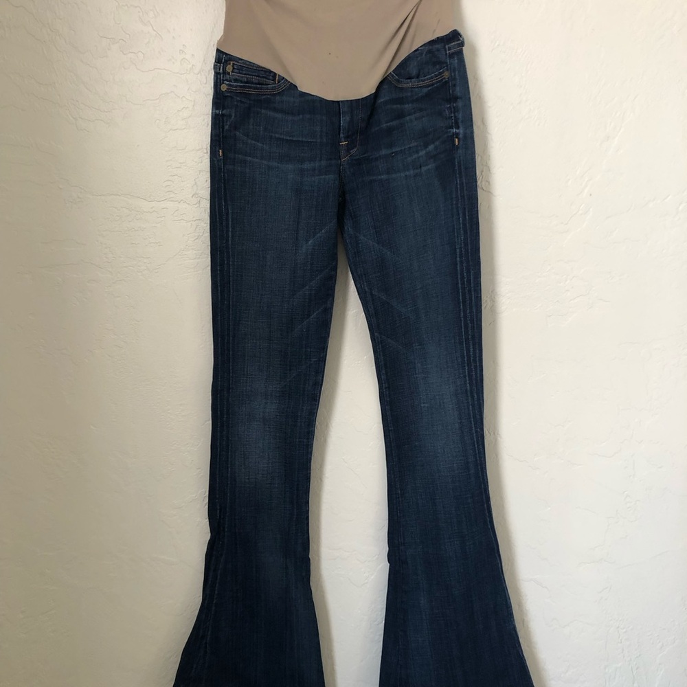 Women's Maternity Flared Jeans - A Pea in the Pod  Collection Sz 27